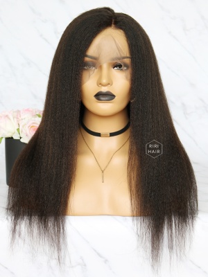 Kinky Straight 360 Frontal Wig Virgin Human Hair [360W04]