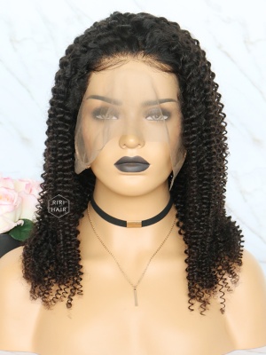 KINKY CURL 360 FRONTAL WIG VIRGIN HUMAN HAIR [360W07]