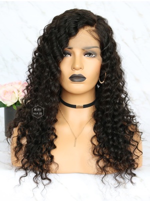 Deep Wave Virgin Brazilian Human Hair Lace Front Wig [RLW05]