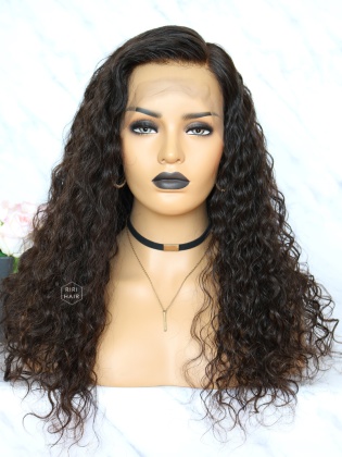 Virgin Brazilian Hair Natural curly Lace Front Wig [RLW11]