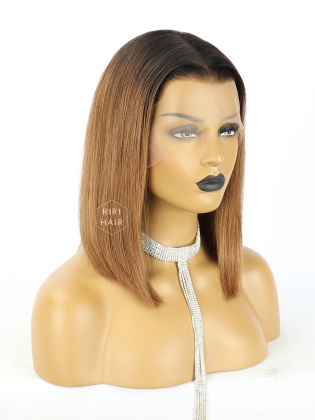 Aimee Blunt Bob Lace Front Wig Ombre Blonde Virgin Brazilian Hair [RBW15]