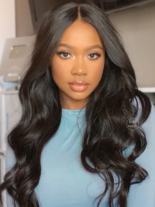 Sexy Wavy Pre-Plucked 13X6 Frontal Wig Virgin Human Hair [RHW08]