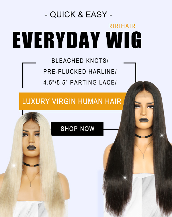 Ririhair Natural Looking Virgin Remy Human Hair Lace Front Wigs